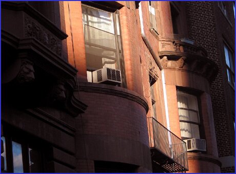 Sunbathing air conditioners