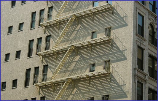 Fire escape, Greenwich Village near 10th Street